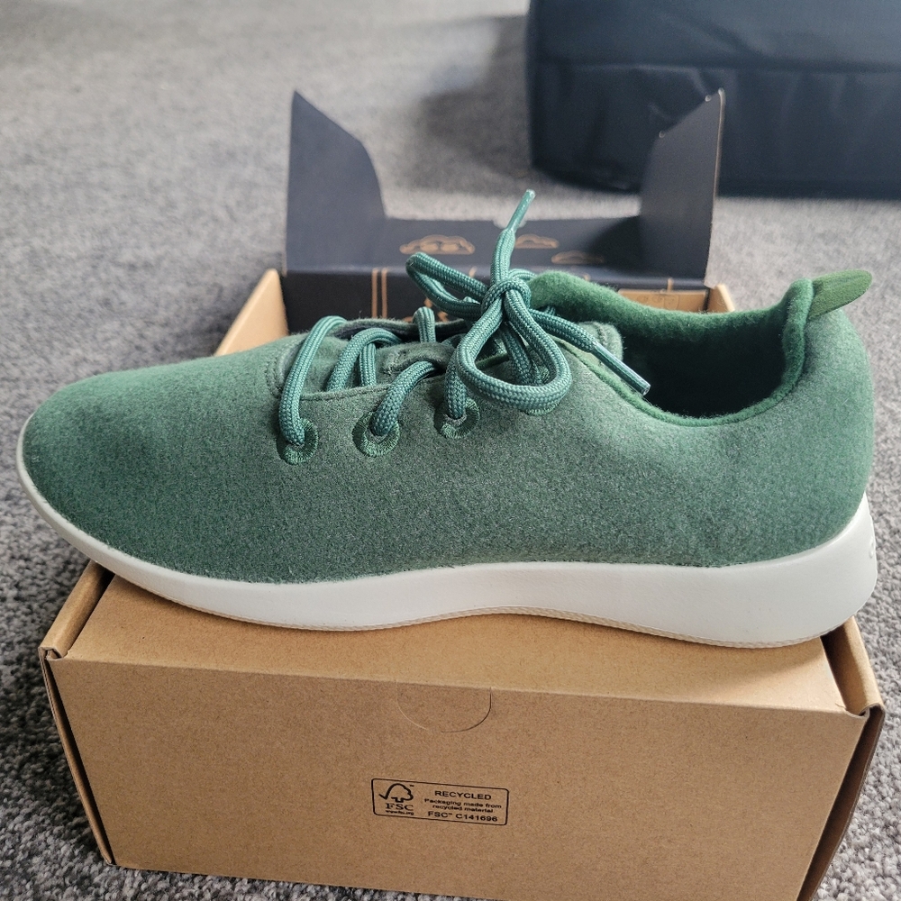 Mens size 11 - Allbirds Wool Runner Hazy Cargo (Blizzard)